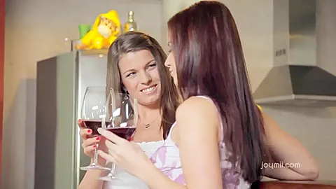Two Cute Lesbian Teen 18+ Babes Pleasing Each Other